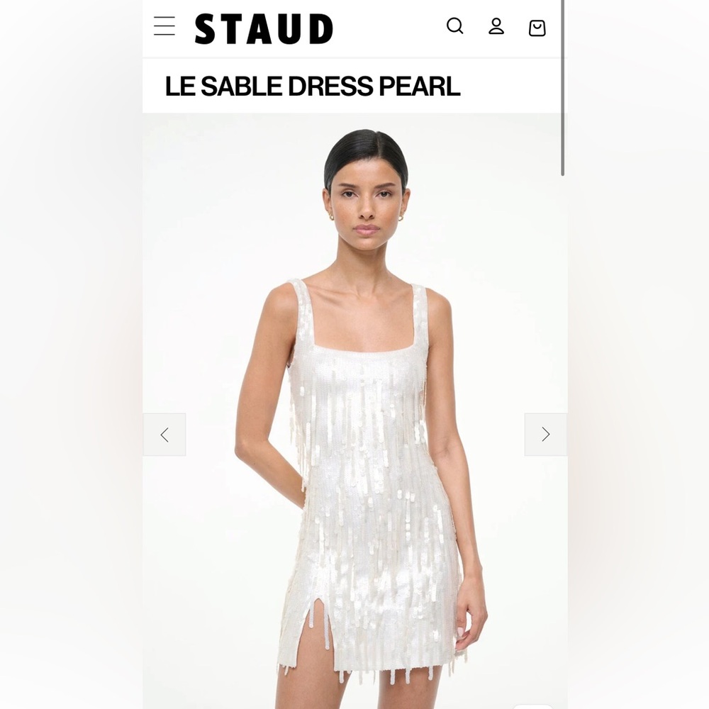 Staud Le Sable Dress Pearl
